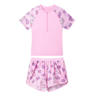 Cartoon Unicorn Split <strong>Swimsuit</strong> for <strong>Girls</strong> 2-6 Years Polyester Material Comfortable Neck Hemmed Student Training <strong>Swimsuit</strong> - Product Image 5