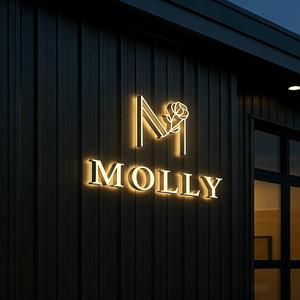 Lettres rétroéclairées imperméables pour l'extérieur, signalisation architecturale 3D illuminée pour la façade et l'entrée des bâtiments d'hôtels - Product Image 1