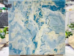 Lastra di onice blu naturale di lusso di dimensioni personalizzate per sfondo da parete da <span class=keywords><strong>cucina</strong></span> piano del bagno tavolo da caffè - Product Image 6
