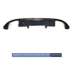 Para <span class=keywords><strong>Audi</strong></span> <span class=keywords><strong>A4</strong></span> S4 cola labio garganta B9 Kabur modelo negro luz brillante parachoques trasero alta modificación para Q5 pequeño envolvente cola delantera - Product Image 4