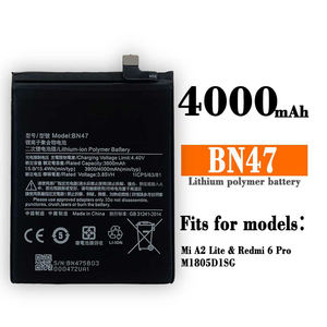 Nouveaux produits batterie de téléphone BN47 4000mAh pour Xiaomi <span class=keywords><strong>RedMi6</strong></span> Pro Redmi 6 Pro - Product Image 2