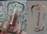 Autocollants en aluminium transparents mats argentés, autocollants personnalisés en aluminium avec forme circulaire et impression d'étiquettes métalliques
