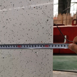 Kristal köpüklü beyaz kuvars mutfak sayacı üst mühendislik taş tezgah için - Product Image 3