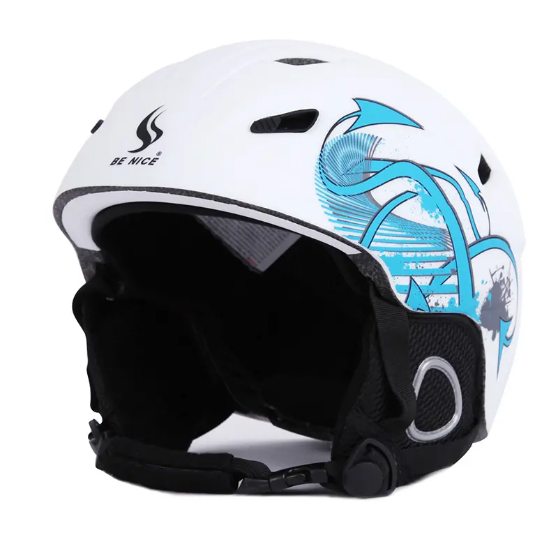 शांत सुरक्षात्मक स्की हेलमेट गोलाकार बर्फ के खेल हेलमेट मोटरसाइकिल हेलमेट