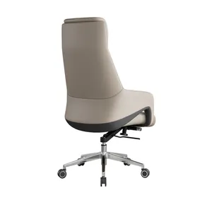 Cadeira giratória ergonômica para escritório, mobília executiva moderna e luxuosa, cadeira CEO de couro, atacado, cadeiras para conferências de escritório doméstico