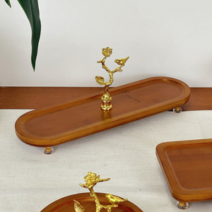 Plateaux de Service Alimentaire Personnalisés et Élégants en <span class=keywords><strong>Bois</strong></span> pour Vaisselle, Mariages, Restaurants et Hôtels - Product Image 5