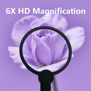 Neck-worn <span class=keywords><strong>Magnifier</strong></span> 6x nhà sản xuất tùy chỉnh kích thước & thiết kế cho tầm nhìn thấp AIDS với LED ánh sáng cho Amazon người mua sự lựa chọn - Product Image 3