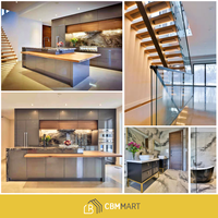 CBMMart prix d'usine armoires de cuisine personnalisées encastrées armoire de cuisine murale en gros armoires de cuisine modulaires intégrées