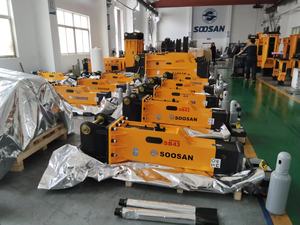 หัวเจาะไฮดรอลิก SOOSAN SB43 แบบกล่อง พร้อมหัวเจาะขนาด 75 มม. สำหรับรถขุดและรถตักหลังขุด น้ำหนักตัวเครื่อง 6-9 ตัน - Product Image 3