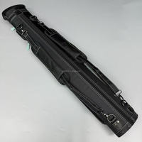 Estuche de Alta Calidad para Tacos de Billar, Seis Compartimentos, 2x4, Ligero, Impermeable, con Parches de Marca