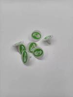 Marqueurs de position de golf ronds plats personnalisés avec logo, assortis |   Marqueurs de balles en plastique durables pour les terrains de golf et le baseball