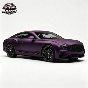 Film NIKO PET Super Mat Violet Pinot Noir Matériau Anti-Rayures Vinyle Brillant Anti-UV Auto-Réparateur Vinyle Changeant de Couleur - Product Image 1
