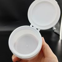 Boîte à poudre dentifrice à couvercle rabattable 80g 100g, flacon à bouche large en PP pour crème/crème de massage/baume nettoyant, emballage cosmétique et soins de la peau