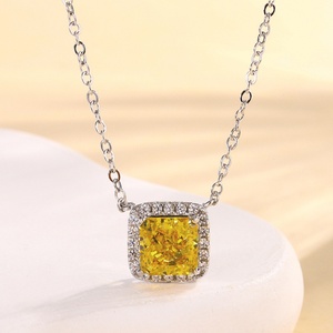 Ensemble de bagues de mariage pour femme, en cuivre écologique, avec zircon rouge 8*8mm taille princesse carrée, pour cérémonie de mariage - Product Image 4
