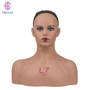 고무 합성 머리 여성 마네킹 머리 마네킹 가발 디스플레이 마네킹 판매 - Product Image 3