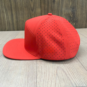 Wholesale Gorras Baseball Snapback <b>Caps</b> Hats 7 Panel <b>Flat</b> Brim Waterproof Patch Woven Label Customize Logo <b>Cap</b> For <b>Man</b> Woman - Product Image 3