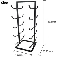 Support de présentation en métal pour rouleaux de tissu, de tapis, de moquette, de vinyle, de vêtements, de tapis de yoga, personnalisé pour les magasins de vente au détail