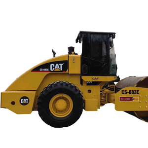 Rodillo compactador de neumáticos CAT/Caterpillar CS683E usado con componentes principales de bomba CS683/E en venta - Product Image 1