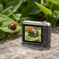 Kamera Mini Retro 2.5K 64MP Layar IPS 1,4 Inci Zoom 16X Perekam Video Gerak Lambat Camcorder Portabel untuk Pelajar