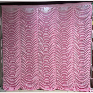 Свадебный фон из ткани в форме ряби, занавес для сцены, украшения стен, свадебный фон, шторы - Product Image 3