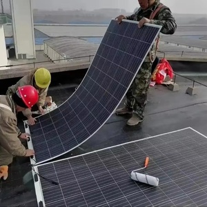 395W & 400W haute efficacité Mono HJT Flexible panneau solaire Durable ETFE revêtement sur mesure 500W & 1000W système de grille - Product Image 1