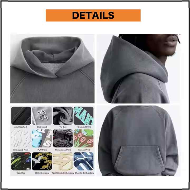 TrendAura Men's Hooded Sweatshirt Cotton Blend Comfort With Bold Front Print Spring Casual Essential main image 1