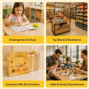 Kit de pâte à <span class=keywords><strong>modeler</strong></span> pour enfants, certifié CE EN71, 12 pièces, pâte à <span class=keywords><strong>modeler</strong></span> à séchage rapide pour le jeu et l'artisanat éducatif - Product Image 4