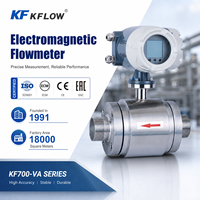 Débitmètre électromagnétique IP68 à haute étanchéité avec électrode en Hastelloy titane et revêtement PTFE PFA, fileté, pour dosage chimique et liquides