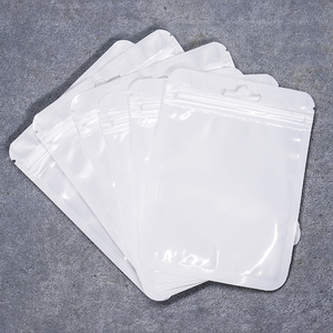 Macaron White Thickened Clear Self Sealing Bag <b>Mini</b> Size 7.5x10cm Waterproof Jewelry Accessories Makeup Brush Packaging Pouch - Product Image 1