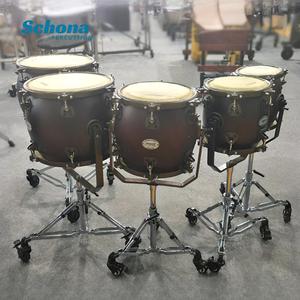 Tambor de Cuero Vacuno Genuino de 5 Tonos con Madera de Pino, Instrumento de Percusión Folclórico Tradicional Chino para Orquesta y Actuaciones en Vivo - Product Image 3