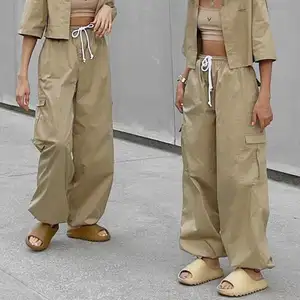 Y2K 카고 바지 여성 헐렁한 바지 가을 Streetwear Fairycore 대형 바지 빈티지 캐주얼 느슨한 운동복