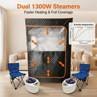 Tente de sauna portable professionnelle personnalisable pour deux personnes, température stable, sauna humide, tente à vapeur