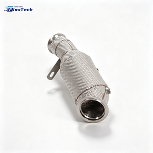ชุดท่อลงสแตนเลส 304 แบบไหลสูง สำหรับ BMW F87 M2 F10 535i F22 M235i N55 3.0T – ท่อไอเสียสมรรถนะสูงพร้อมแผ่นกันความร้อน - Product Image 2