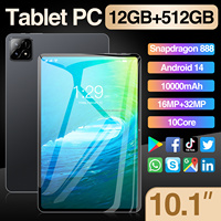 Tablet PC Pad6s de 10.1 Pulgadas a Precio de Fábrica, 12GB+512GB, Pantalla HD, Android 14, Tablet Educativa y de Entretenimiento