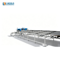 Ligne de machines de soudage et de nettoyage des coins CNC pour cadres de fenêtres UPVC, pour la fabrication de fenêtres de luxe en série