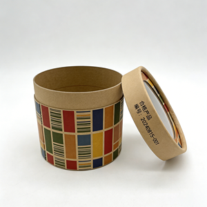 Factory Direct High Quality Round Paper Cylinder <b>Box</b> With <b>Clear</b> Window Custom Design Packaging For <b>Gift</b> And Tea - Product Image 6