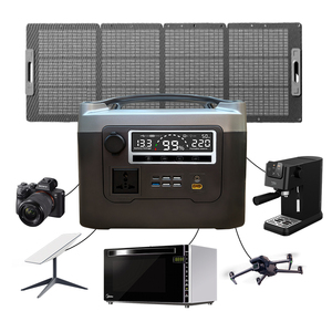 สถานีพลังงานสำรองแบบพกพา 600W 320Wh รุ่นที่ดีที่สุด ใช้แบตเตอรี่ LiFePO4 พร้อมเครื่องกำเนิดไฟฟ้าพลังงานแสงอาทิตย์ อินเวอร์เตอร์คลื่นไซน์บริสุทธิ์ ไฟฉาย และฟังก์ชัน UPS - MOQ ต่ำ - Product Image 1