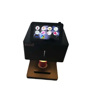 4 Copos de Tinta Comestível Digital 3D Food Coffee Printer com Wi-Fi Para Espuma Leite Latte Art Printing