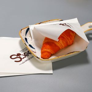 Sac en papier kraft brun pour sandwich, résistant à la graisse, en forme de triangle, pour beignets, en-cas, en forme de L, à double ouverture, pour pain, emballage alimentaire, biscuits - Product Image 2