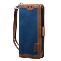 Étui portefeuille en cuir bicolore pour Samsung Galaxy S25 Plus S24 FE S23 Ultra S22 A34 A54 5G A14 A13 4G A32 Two Tone Flip Cover