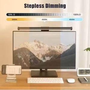 Barre lumineuse <span class=keywords><strong>LED</strong></span> moderne pour intérieur, bureau et chambre à coucher, alimentée par USB, intensité réglable, lumière blanche, pour écran d'ordinateur, fonction DIY - Product Image 3