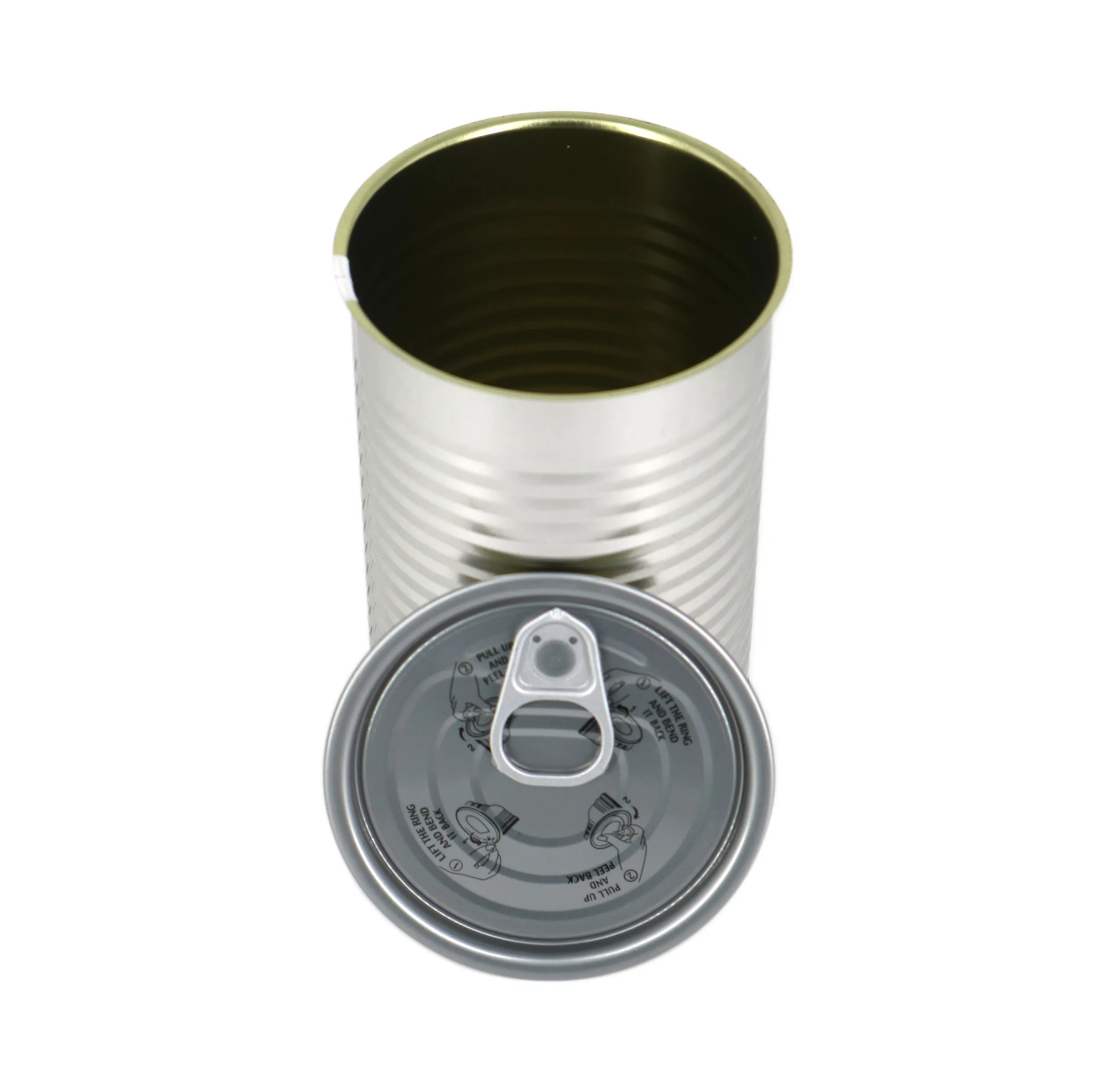 Tinplate container for fish tin food container metal can price