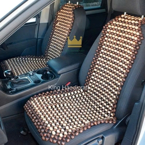 Coussin de siège de véhicule confortable en perles de bois, rafraîchissant et respirant, avec fonction de massage du dos pour conducteur, pour l'entretien automobile, du Vietnam - Product Image 2