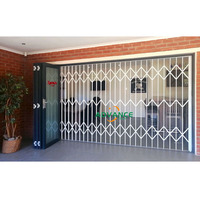 Proteger la entrada de la puerta corredera retráctil Enrejado barras antirrobo en ventanas Puertas DE SEGURIDAD retráctiles Aluminio