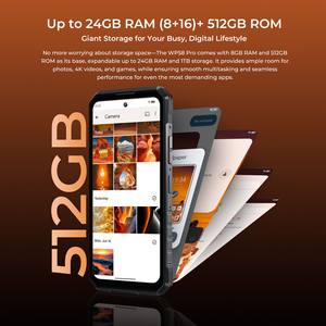 Nuevo OUKITEL WP58 Pro, Teléfono Resistente con Doble Linterna para Camping, a Prueba de Polvo, 5G, 10000mAh, Cámara de 64MP, Pantalla de 120Hz, Teléfono Celular Resistente Global - Product Image 4