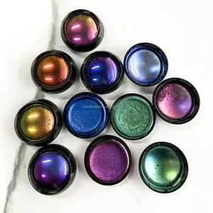 Maquillaje cosméticos de marca privada alta pigmentación sombra de ojos única que cambia de color crema camaleón multicromo sombra de ojos única