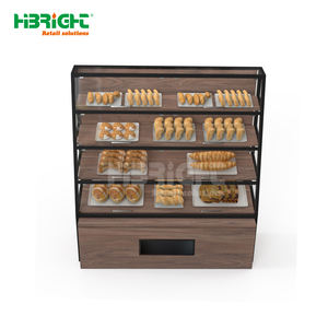 Étagère verticale de présentation de boulangerie et pâtisserie avec lumière LED pour supermarché - Product Image 4