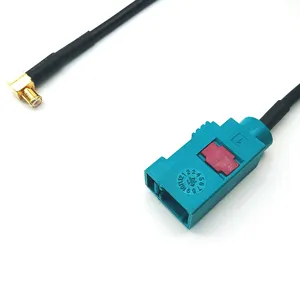 Z Code Female Fakra to Right Angle Male MCX RF Antenna Extension Cable For RG174 RG316