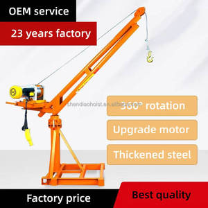 סין מייצרת עגורן מיני חיצוני 220 וולט עם זווית סיבוב של 360 מעלות, בעל כושר הרמה של 200/500/800/1000/1500/2000 קילוגרם. - Product Image 3