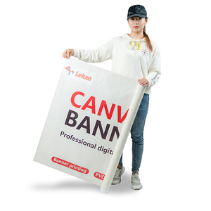 Bannière publicitaire en vinyle imprimée en couleur, durable, en PVC, pour la publicité et l'affichage lors des salons professionnels - Product Image 4